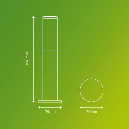 Terminal esterno Philips Utrecht - 1x20W - Antracite