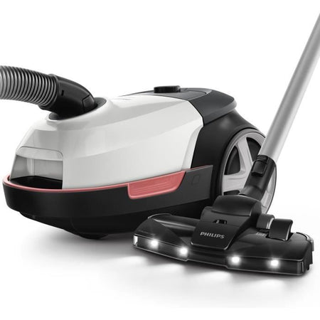 Aspirapolvere a traino con sacco - PHILIPS XD6122/12 - 900 W - 4 L - Bianco polare