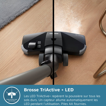 Aspirapolvere a traino con sacco - PHILIPS XD6122/12 - 900 W - 4 L - Bianco polare