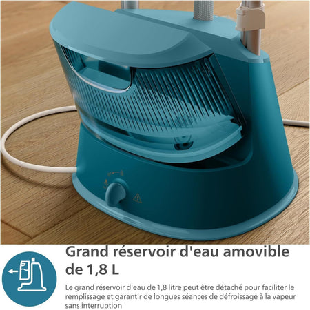 Vaporiera verticale - PHILIPS - STE1040/20 - 1800 W - 3 impostazioni - Blu