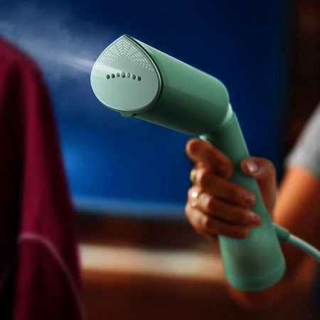 Vaporiera portatile - PHILIPS - STH5010/70 - 1300 W - Cottura a vapore verticale - Flusso di vapore continuo - Cavo: 2,5 m - Verde