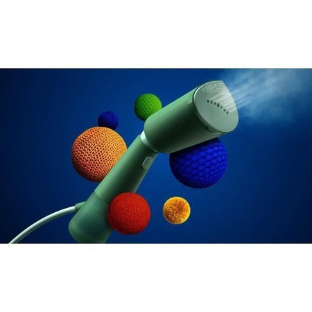 Vaporiera portatile - PHILIPS - STH5010/70 - 1300 W - Cottura a vapore verticale - Flusso di vapore continuo - Cavo: 2,5 m - Verde