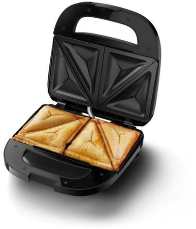 Tostiera - PHILIPS - HD2331/90 - 750 W - Piastre triangolari - Nero