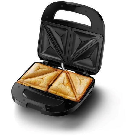 Tostiera - PHILIPS - HD2331/90 - 750 W - Piastre triangolari - Nero