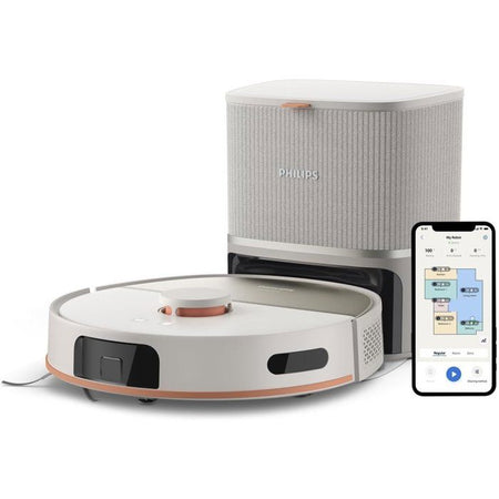 Aspiradora robot PHILIPS XU5100/20 - 10000 Pa - Vaciado automático - Navegación láser