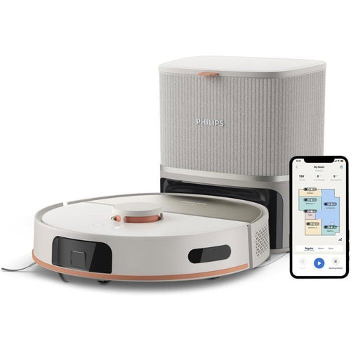 Aspiradora robot PHILIPS XU5100/20 - 10000 Pa - Vaciado automático - Navegación láser