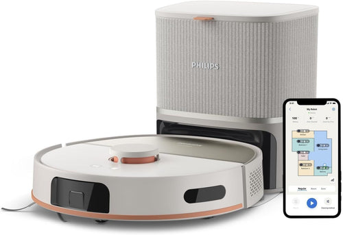 Aspiradora robot PHILIPS XU5100/20 - 10000 Pa - Vaciado automático - Navegación láser