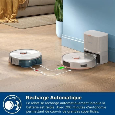 Aspiradora robot PHILIPS XU5100/20 - 10000 Pa - Vaciado automático - Navegación láser
