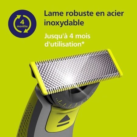 Testina rasoio - PHILIPS One Blade - Confezione da 4 lamette di ricambio 360  QP440/50