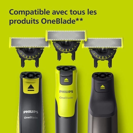 Testina rasoio - PHILIPS One Blade - Confezione da 4 lamette di ricambio 360  QP440/50