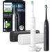 Spazzolino da denti - PHILIPS - HX7109/01 - Sonicare - Doppio manico Serie 5300 - Bianco e Nero - Elettrico