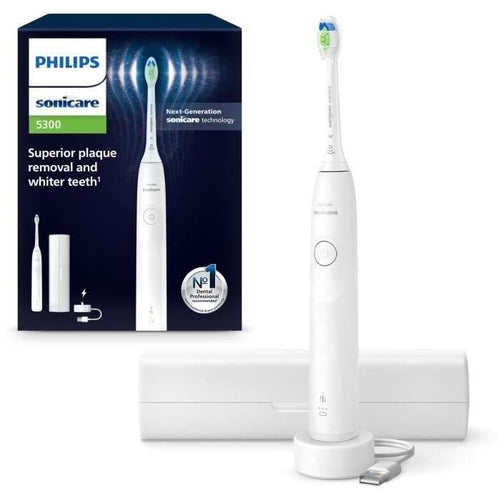 Spazzolino da denti - PHILIPS - HX7108/02 - Sonicare - Serie 5300 - Bianco - Elettrico