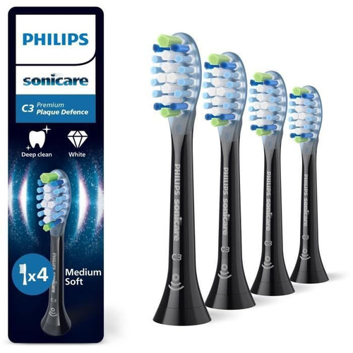 Confezione da 4 testine - PHILIPS - HX9044/88 - C3 nero