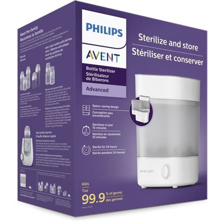 PHILIPS AVENT SCF291 / 00 Sterilizzatore elettronico 4 in 1 + cestello piatti - Bianco