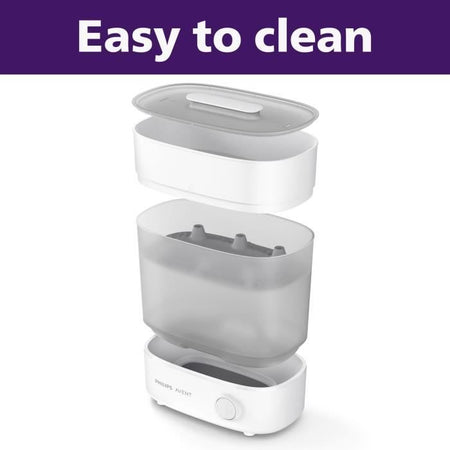 PHILIPS AVENT SCF291 / 00 Sterilizzatore elettronico 4 in 1 + cestello piatti - Bianco