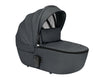 KIKKABOO Trio Completo IRENE, colore DARK GREY composto da Culla Navicella + Seggiolino Auto i-Size (40-87 cm) + Passeggino