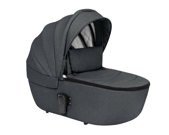 KIKKABOO Trio Completo IRENE, colore DARK GREY composto da Culla Navicella + Seggiolino Auto i-Size (40-87 cm) + Passeggino