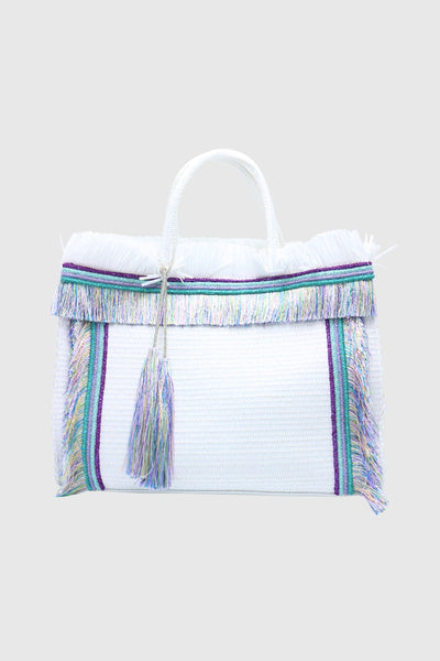 PHO Firenze | Borsa media con dettaglio frange e nappe