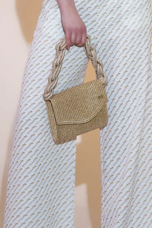 PHO Firenze | Borsa con patta manico maxi catena