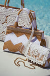PHO Firenze | Borsa zig zag con dettaglio nappe