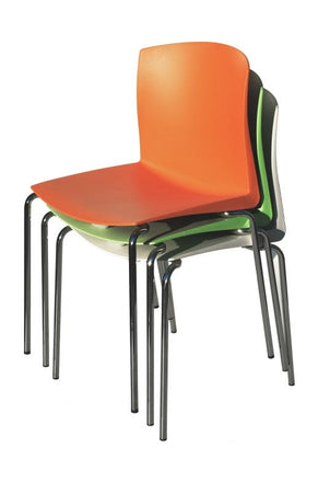 Sedia impilabile da mensa in polipropilene cm. 50x51x82h