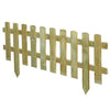 Recinto inglese da giardino in legno di pino impregnato in autoclave 110x3,2x28/45 Marrone