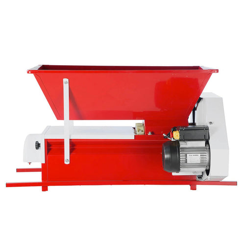 Pigiadisparatrice elettrica a tramoggia con coclea e rulli in alluminio motore da 1 HP