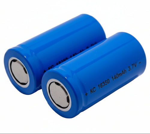 1 Batteria18350 Testa Piatta Ricaricabile 3,7V Litio 1400Mah Pacco Batteria Torcia Ricambio