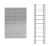 Schiena in lamiera a 9 doghe per scaffale magazzino cm. 100x180h