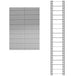 Schiena in lamiera a 16 doghe per scaffale magazzino cm. 91x300h