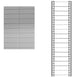 Schiena in lamiera a 16 doghe per scaffale magazzino cm. 120x300h