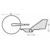 Pinna 40/90 Hp In Alluminio