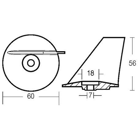 Pinna Tohatsu 25/50 Hp