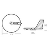Pinna Yamaha 20/50Hp