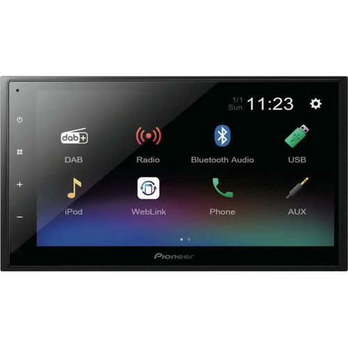 AUTRADIO - PIONEER - DMH -A340DABDAB - USB - 2 DIN - Schermata 6.8 Tipo capacitivo Flat - Bluetooth - DAB+