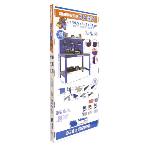 SIMONWORK BT3 1500 AZUL/MADERA