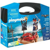 PLAYMOBIL - Valigia dei pirati - Bambino - Cannone e proiettili - 22 pezzi - Da 4 anni