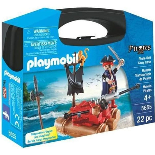 PLAYMOBIL - Valigia dei pirati - Bambino - Cannone e proiettili - 22 pezzi - Da 4 anni