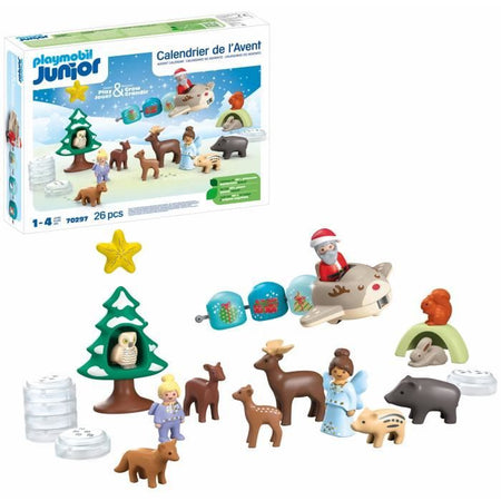 PLAYMOBIL JUNIOR 70297 PLAYMOBIL Junior Calendario dell'Avvento, 24 sorprese, 12 mesi