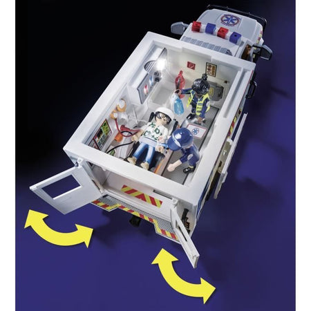 PLAYMOBIL - 70936 - Ambulanza con soccorritori e feriti