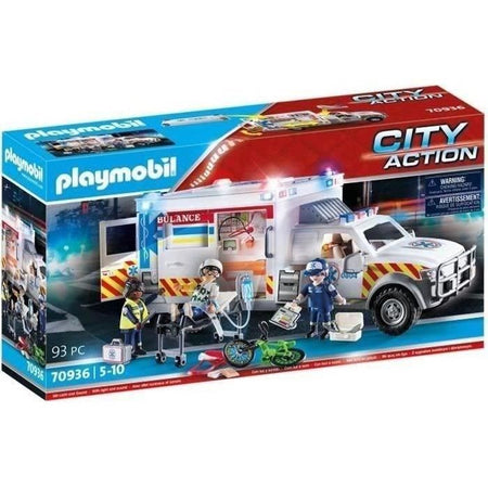 PLAYMOBIL - 70936 - Ambulanza con soccorritori e feriti
