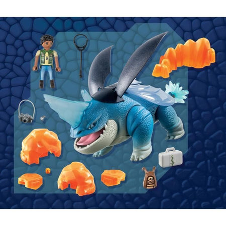 Playmobil - 71082 - Dragons Nine Regni: Plowhorn & Angelo