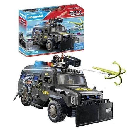 PLAYMOBIL 71144 Veicolo di intervento delle forze speciali - Ufficiali di polizia - Azione cittadina - Unità d'élite