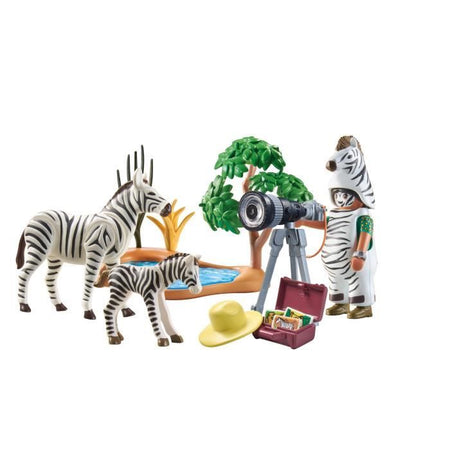 PLAYMOBIL 71295 Fotografo con costume e zebre