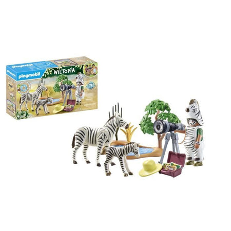 PLAYMOBIL 71295 Fotografo con costume e zebre
