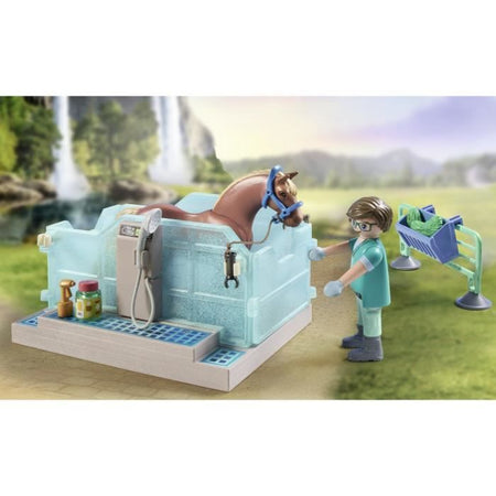 PLAYMOBIL 71352 - Centro veterinario e terapeutico - Cavalli della Cascata - Per bambini dai 5 anni in su
