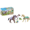 PLAYMOBIL 71356 3 cavalli Morgan, Quarter Horse e Shagya - Cavalli della cascata - Dai 5 anni in su