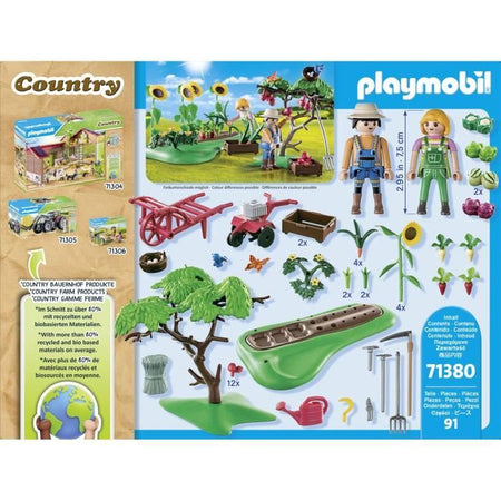 PLAYMOBIL 71380 Starter Pack Orto - Country - Con due personaggi e tanti accessori - Dai 4 anni in su
