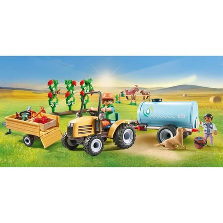 PLAYMOBIL 71442 Contadino con trattore e cisterna - Campagna - Dai 4 anni in su