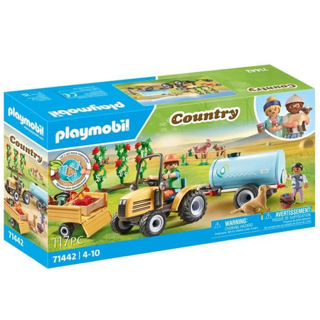 PLAYMOBIL 71442 Contadino con trattore e cisterna - Campagna - Dai 4 anni in su